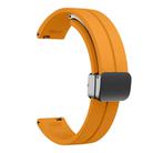 For Garmin Lily 2 14mm Kalebol Magnetic Buckle Silicone Strap(Yellow) - 3