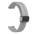 For Garmin Lily 2 14mm Kalebol Magnetic Buckle Silicone Strap(Light Grey) - 3