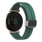 For Garmin Lily 2 14mm Kalebol Magnetic Buckle Silicone Strap(Pine Needle Green) - 2