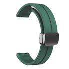 For Garmin Lily 2 14mm Kalebol Magnetic Buckle Silicone Strap(Pine Needle Green) - 3