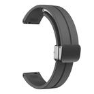 For Garmin Lily 2 14mm Kalebol Magnetic Buckle Silicone Strap(Space Grey) - 3