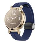 For Garmin Lily 2 14mm Kalebol Magnetic Buckle Silicone Strap(Midnight Blue) - 1