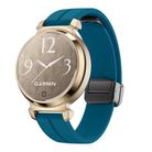 For Garmin Lily 2 14mm Kalebol Magnetic Buckle Silicone Strap(Rock Blue) - 1
