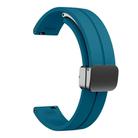 For Garmin Lily 2 14mm Kalebol Magnetic Buckle Silicone Strap(Rock Blue) - 3