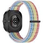For Samsung Galaxy Watch Ultra 47mm Kalebol Hook and Loop Fastener Nylon Braided Watch Band(Rainbow) - 2