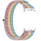 For Samsung Galaxy Watch Ultra 47mm Kalebol Hook and Loop Fastener Nylon Braided Watch Band(Rainbow) - 3