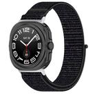 For Samsung Galaxy Watch Ultra 47mm Kalebol Hook and Loop Fastener Nylon Braided Watch Band(Official Black) - 1