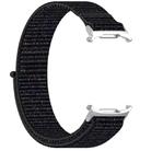 For Samsung Galaxy Watch Ultra 47mm Kalebol Hook and Loop Fastener Nylon Braided Watch Band(Official Black) - 3