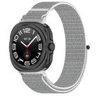 For Samsung Galaxy Watch Ultra 47mm Kalebol Hook and Loop Fastener Nylon Braided Watch Band(Seashell) - 1