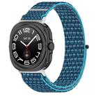 For Samsung Galaxy Watch Ultra 47mm Kalebol Hook and Loop Fastener Nylon Braided Watch Band(Ocean Blue) - 1