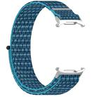 For Samsung Galaxy Watch Ultra 47mm Kalebol Hook and Loop Fastener Nylon Braided Watch Band(Ocean Blue) - 3