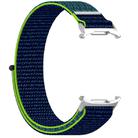 For Samsung Galaxy Watch Ultra 47mm Kalebol Hook and Loop Fastener Nylon Braided Watch Band(Lime Green) - 3