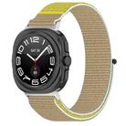 For Samsung Galaxy Watch Ultra 47mm Kalebol Hook and Loop Fastener Nylon Braided Watch Band(Camel) - 1