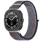For Samsung Galaxy Watch Ultra 47mm Kalebol Hook and Loop Fastener Nylon Braided Watch Band(Midnight Blue) - 1