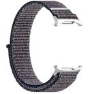 For Samsung Galaxy Watch Ultra 47mm Kalebol Hook and Loop Fastener Nylon Braided Watch Band(Midnight Blue) - 3