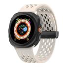 For Samsung Galaxy Watch Ultra 47mm / Ultra 2025 Kalebol Porous Silicone Magnetic Watch Band(Starlight) - 1