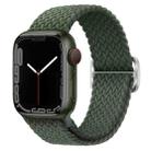 For Apple Watch 42mm / 41mm / 40mm / 38mm Kalebol Eight Buckle Nylon Braided Watch Band(Dark Green) - 1