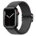 For Apple Watch 42mm / 41mm / 40mm / 38mm Kalebol Eight Buckle Nylon Braided Watch Band(Space Gray) - 1