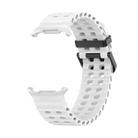 For Samsung Galaxy Watch Ultra 47mm Kalebol Porous Breathable Silicone Watch Band(White) - 2