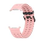 For Samsung Galaxy Watch Ultra 47mm Kalebol Porous Breathable Silicone Watch Band(Pink) - 2