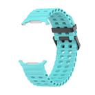 For Samsung Galaxy Watch Ultra 47mm Kalebol Porous Breathable Silicone Watch Band(Teal) - 2