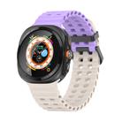 For Samsung Galaxy Watch Ultra 47mm Kalebol Porous Breathable Silicone Watch Band(Starlight Purple) - 1