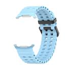For Samsung Galaxy Watch Ultra 47mm Kalebol Porous Breathable Silicone Watch Band(Cloud Blue) - 2