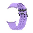 For Samsung Galaxy Watch Ultra 47mm Kalebol Porous Breathable Silicone Watch Band(Lilac) - 2