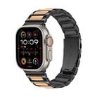 For Apple Watch 46mm / 49mm / 45mm / 44mm Kalebol Tooling Metal Zinc Alloy Watch Band(Black Rose Gold) - 1