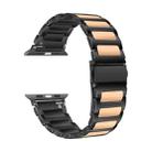 For Apple Watch 46mm / 49mm / 45mm / 44mm Kalebol Tooling Metal Zinc Alloy Watch Band(Black Rose Gold) - 2
