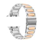 For Apple Watch 46mm / 49mm / 45mm / 44mm Kalebol Tooling Metal Zinc Alloy Watch Band(Silver Rose Gold) - 2