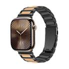 For Apple Watch 42mm / 41mm / 40mm / 38mm Kalebol Tooling Metal Zinc Alloy Watch Band(Black Rose Gold) - 1