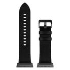 For Apple Watch 46mm / 49mm / 45mm / 44mm Kalebol Genuine Leather Watch Band(Black) - 2