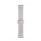 For Apple Watch 46mm / 49mm / 45mm / 44mm Kalebol Eight Buckle Wavy Braided Nylon Watch Band(White) - 2