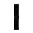 For Apple Watch 46mm / 49mm / 45mm / 44mm Kalebol Eight Buckle Wavy Braided Nylon Watch Band(Black) - 2