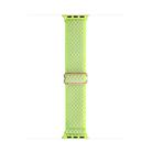 For Apple Watch 46mm / 49mm / 45mm / 44mm Kalebol Eight Buckle Wavy Braided Nylon Watch Band(Bright Green) - 2