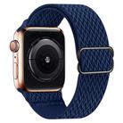 For Apple Watch 46mm / 49mm / 45mm / 44mm Kalebol Eight Buckle Wavy Braided Nylon Watch Band(Dark Blue) - 1