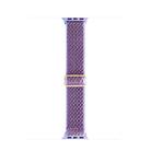 For Apple Watch 46mm / 49mm / 45mm / 44mm Kalebol Eight Buckle Wavy Braided Nylon Watch Band(Purple) - 2