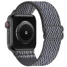For Apple Watch 42mm / 41mm / 40mm / 38mm Kalebol Eight Buckle Wavy Braided Nylon Watch Band(Grey) - 1