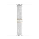 For Apple Watch 42mm / 41mm / 40mm / 38mm Kalebol Eight Buckle Wavy Braided Nylon Watch Band(Bright White) - 2