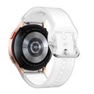 For Samsung Galaxy Watch 7  / 6 / 5 / 4 Kalebol Glacier Transparent Silicone Watch Band(White) - 2