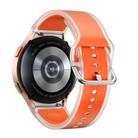 For Samsung Galaxy Watch 7  / 6 / 5 / 4 Kalebol Glacier Transparent Silicone Watch Band(Orange) - 2