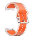 For Samsung Galaxy Watch 7  / 6 / 5 / 4 Kalebol Glacier Transparent Silicone Watch Band(Orange) - 3