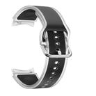 For Samsung Galaxy Watch 7  / 6 / 5 / 4 Kalebol Glacier Transparent Silicone Watch Band(Black) - 3