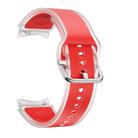 For Samsung Galaxy Watch 7  / 6 / 5 / 4 Kalebol Glacier Transparent Silicone Watch Band(Red) - 3