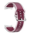 For Samsung Galaxy Watch 7  / 6 / 5 / 4 Kalebol Glacier Transparent Silicone Watch Band(Wine Red) - 3