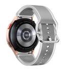 For Samsung Galaxy Watch 7  / 6 / 5 / 4 Kalebol Glacier Transparent Silicone Watch Band(Light Grey) - 2