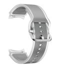 For Samsung Galaxy Watch 7  / 6 / 5 / 4 Kalebol Glacier Transparent Silicone Watch Band(Light Grey) - 3