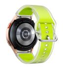 For Samsung Galaxy Watch 7  / 6 / 5 / 4 Kalebol Glacier Transparent Silicone Watch Band(Lime) - 2
