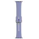 For Apple Watch 46mm / 49mm / 45mm / 44mm Kalebol Metal Pin Buckle Silicone Watch Band(Lavender) - 3